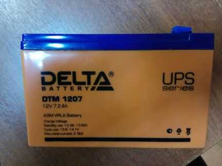 Аккумулятор delta dtm 1212 (12v / 12ah) со склада в москве и спб с доставкой по рф
