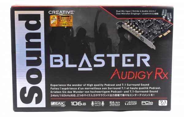 Обзор и тестирование звуковой карты creative sound blaster audigy rx — i2hard