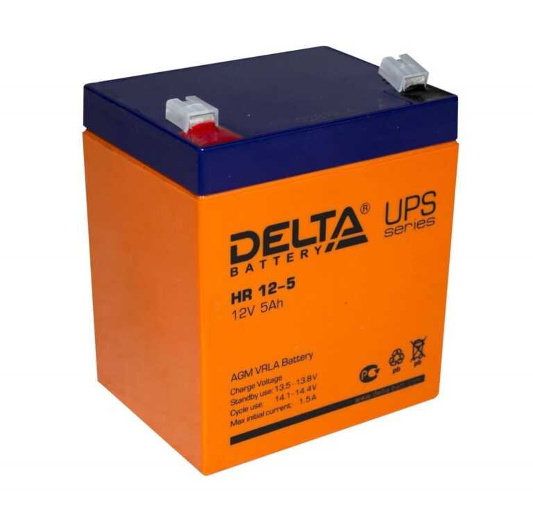 Аккумулятор delta hr 12-12 (12v / 12ah) со склада в москве и спб с доставкой по рф