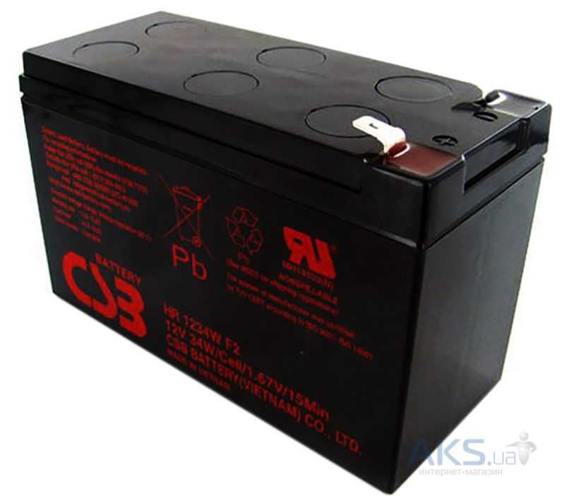 Аккумулятор для ибп 12v 12ah csb gp 12120 f2