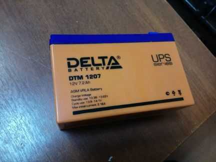 Аккумулятор для ибп 12v 7.2ah delta dtm 1207 — купить в городе владимир