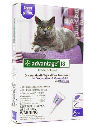 Advantage 40k – адвантейдж капли для кошек весом до 4 кг против блох, вшей и власоедов (1 пипетка по 0,4 мл) bayer