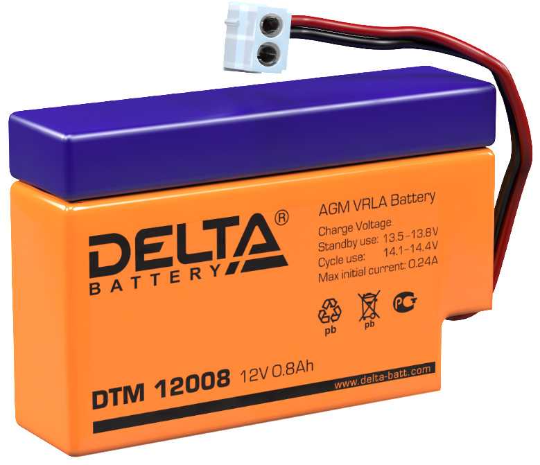 Аккумуляторы марки delta hr на 12 v 12 ah (пр-во китай) - не требующие обслуживания