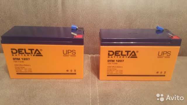 Аккумулятор delta dt 1207 (12v / 7ah) со склада в москве и спб