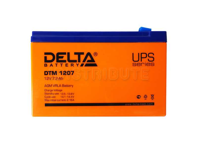 Аккумулятор delta dtm 1209 (12v / 9ah) со склада в москве и спб с доставкой по рф