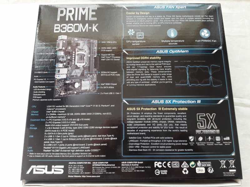 Asus prime b360m-a vs asus prime b365m-a