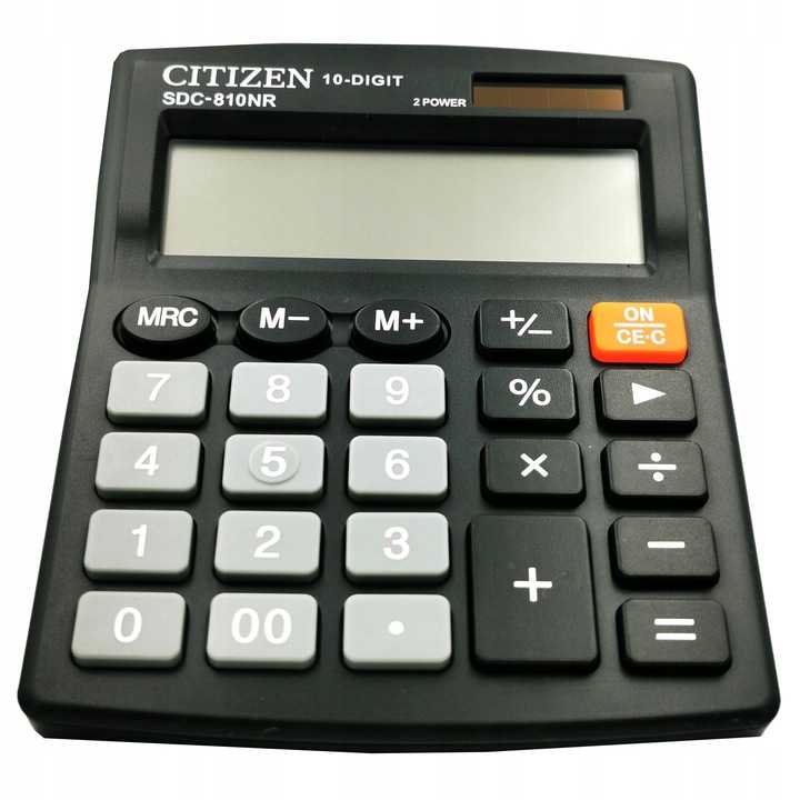 Калькулятор citizen sdc-888tii