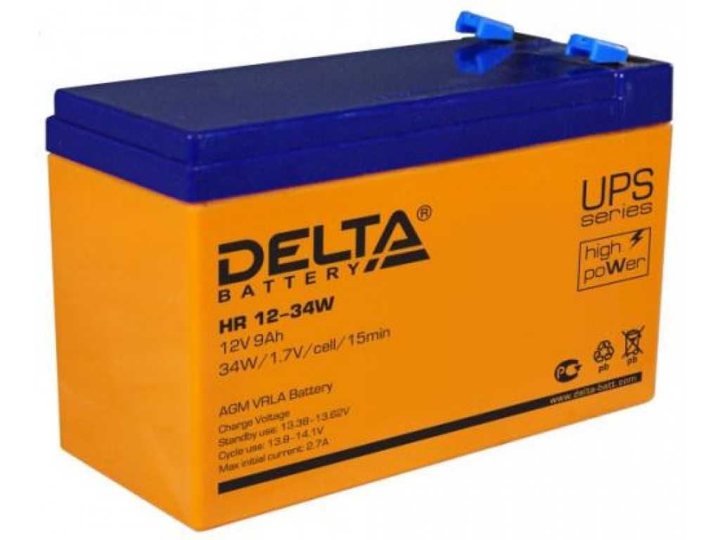 Аккумуляторная батарея delta hr 12-12 (12v / 12ah)