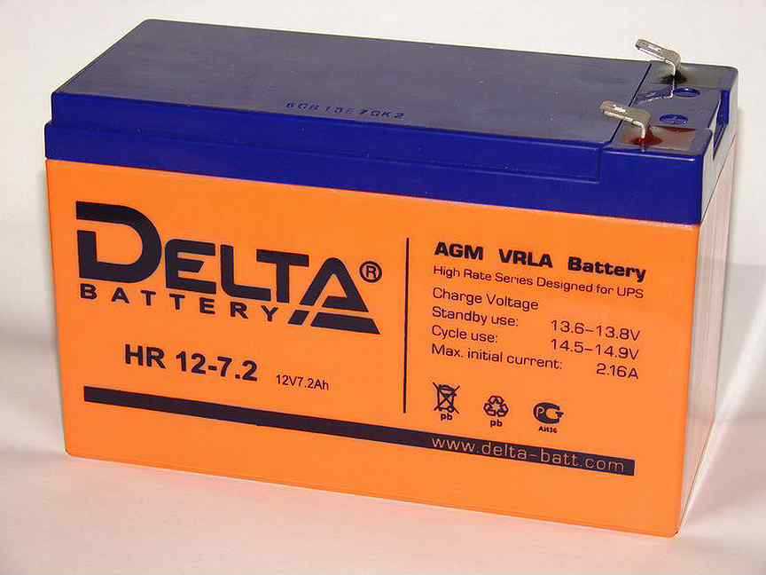 Аккумуляторная батарея delta dtm 1212 (12v / 12ah)