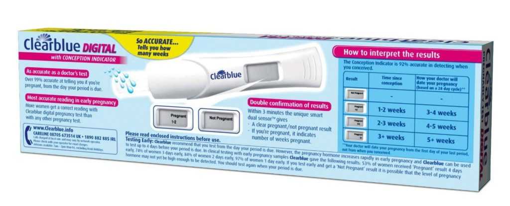 Тест на беременность «клеар блю» (clearblue): виды, особенности электронного, инструкция по применению, отзывы