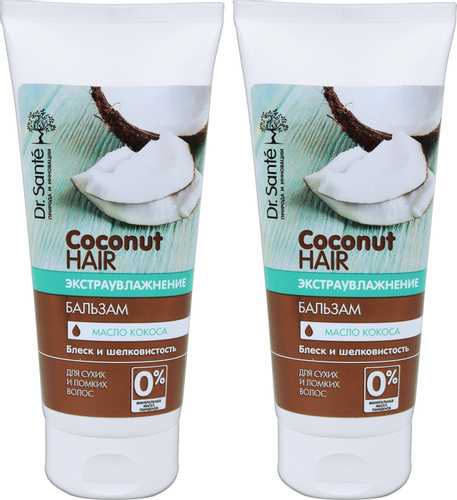 Кокосовый рай для волос: отзыв о бюджетной маске «coconut hair восстановление и блеск» от dr. sante