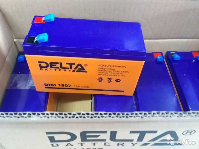 Аккумулятор delta ct 1207 (12v / 7ah) [ytx7a-bs]