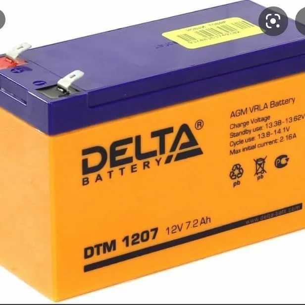 Аккумулятор для ибп 12v 7.2ah delta dtm 1207 — купить в городе тула