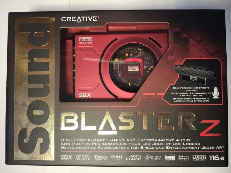 Creative sound blaster ae-9 – внутренняя звуковая карта нового поколения, цап ess 9038 и дискретный наушниковый усилитель

	| prosound